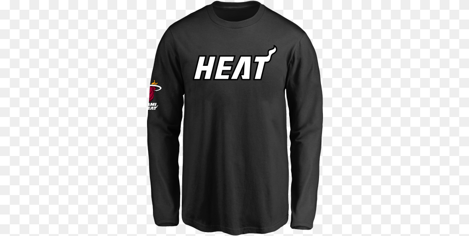 Miami Heat Youth Design Your Own Long Sleeve T Shirt Trademark Global Nba Fade Ribbed 285quot Swivel Bar Stool, Clothing, Long Sleeve, T-shirt Free Png