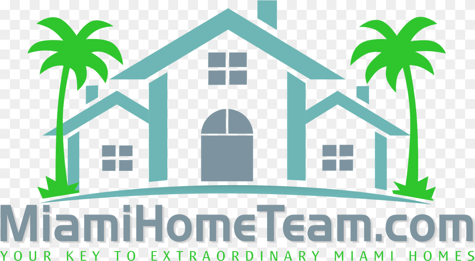 Miami Home Team Palm Tree Clip Art Black, Architecture, Neighborhood, Housing, House Png Image