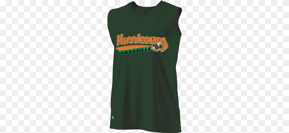 Miami Hurricanes Girls Sleeveless Softball Jersey Active Tank, Clothing, Shirt, T-shirt, Blouse Png Image