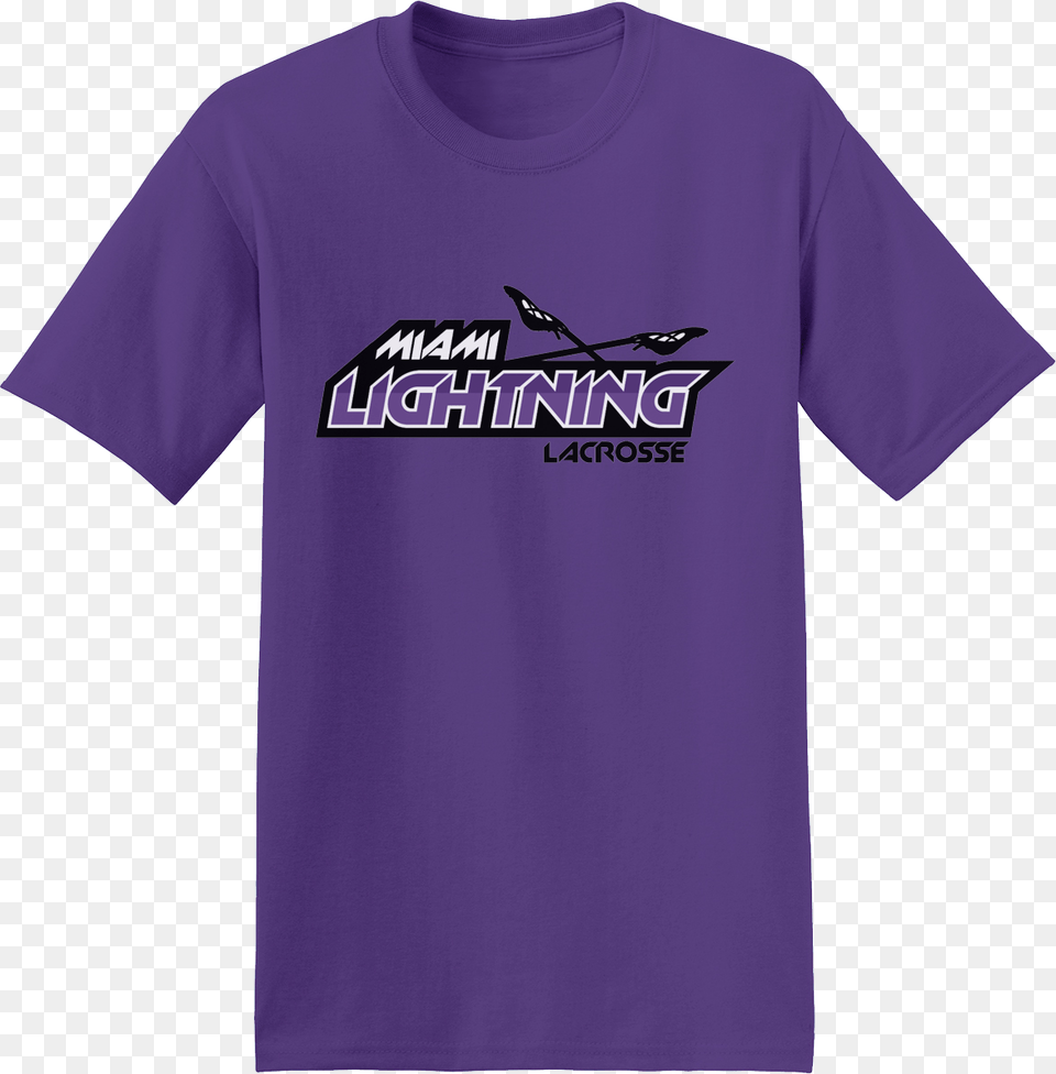 Miami Lightning Purple T Shirt Swordfish, Clothing, T-shirt Free Png