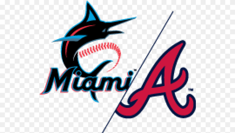 Miami Marlins At Atlanta Braves Miami Marlins New Logo 2019, Light, Person Png