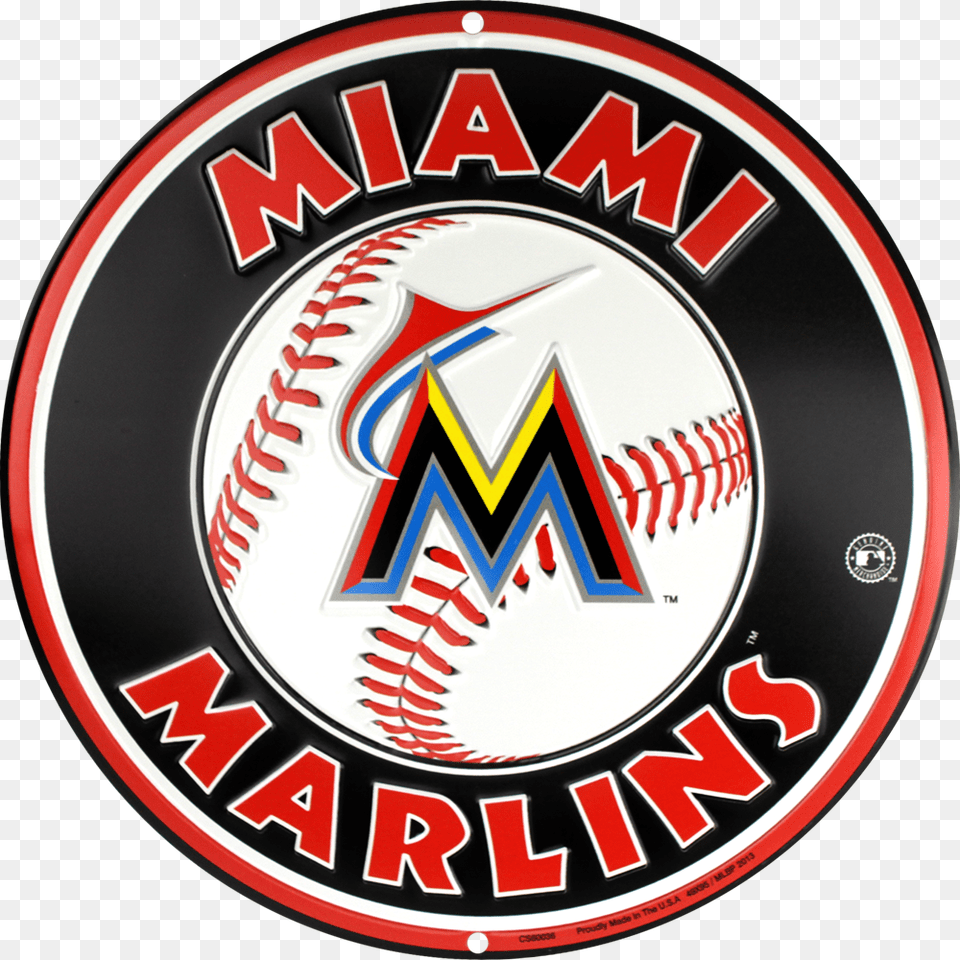 Miami Marlins Baseball Circle, Ball, Baseball (ball), Sport, Emblem Free Png Download