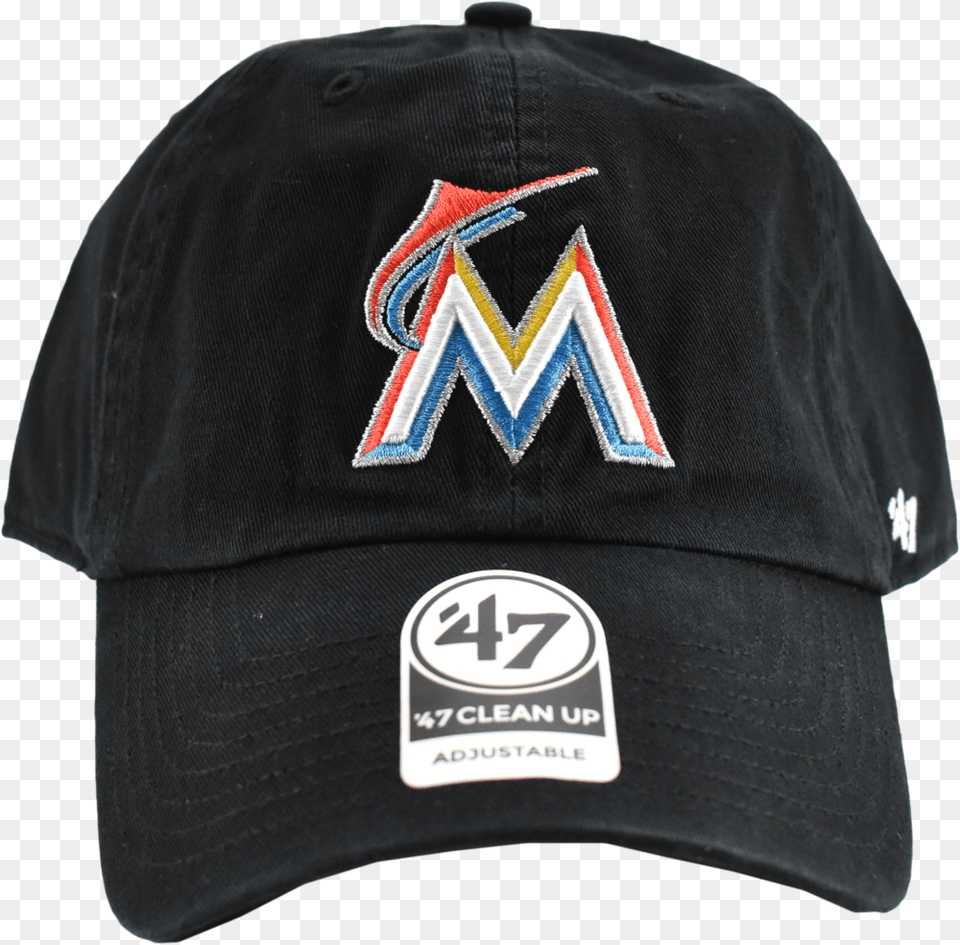 Miami Marlins Black 47 Mlb Dad Hat Washington Nationals Dad Hat, Baseball Cap, Cap, Clothing Free Png Download