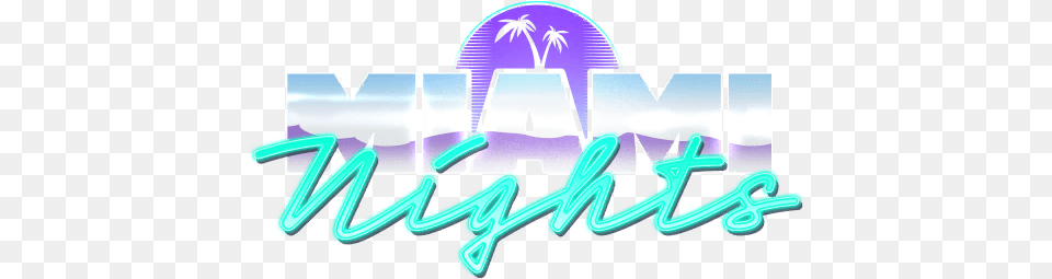 Miami Nights Cod Tracker Horizontal, Light, Art, Logo Png Image