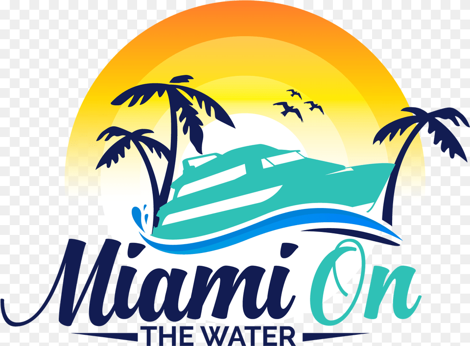 Miami On The Water Graphic Design, Summer, Nature, Outdoors, Transportation Png Image