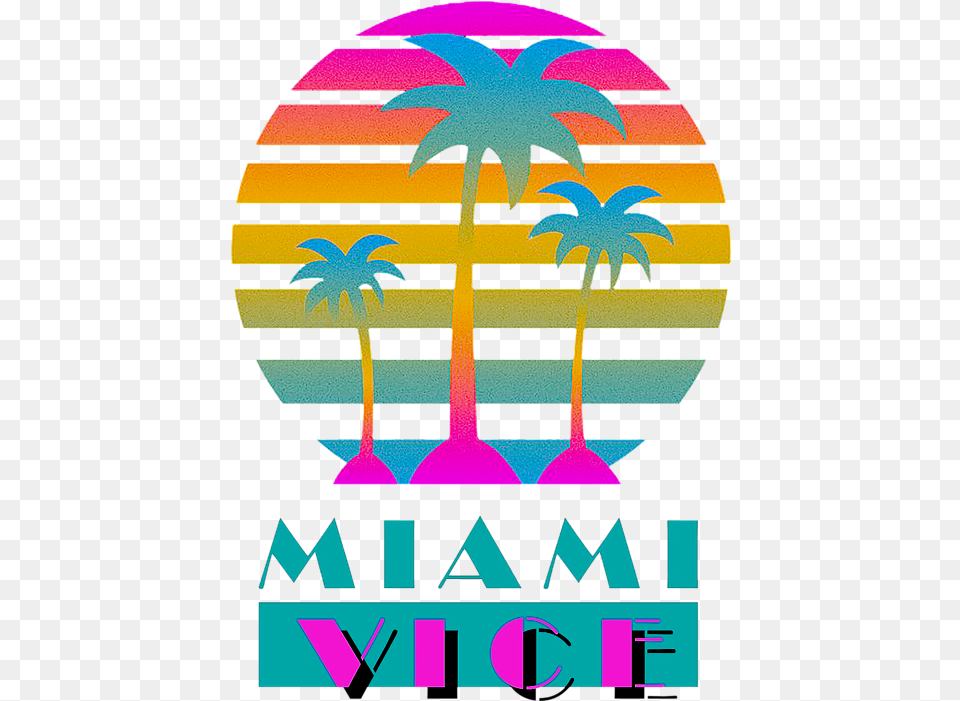 Miami Vice Beach Towel Transparent Miami Vice Logo, Advertisement, Poster, Art Png