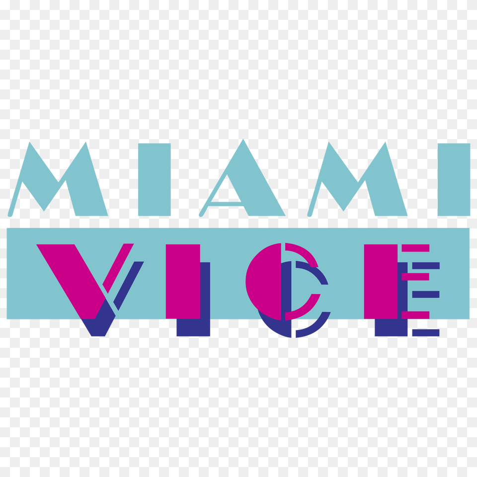 Miami Vice Logo Transparent Vector Png