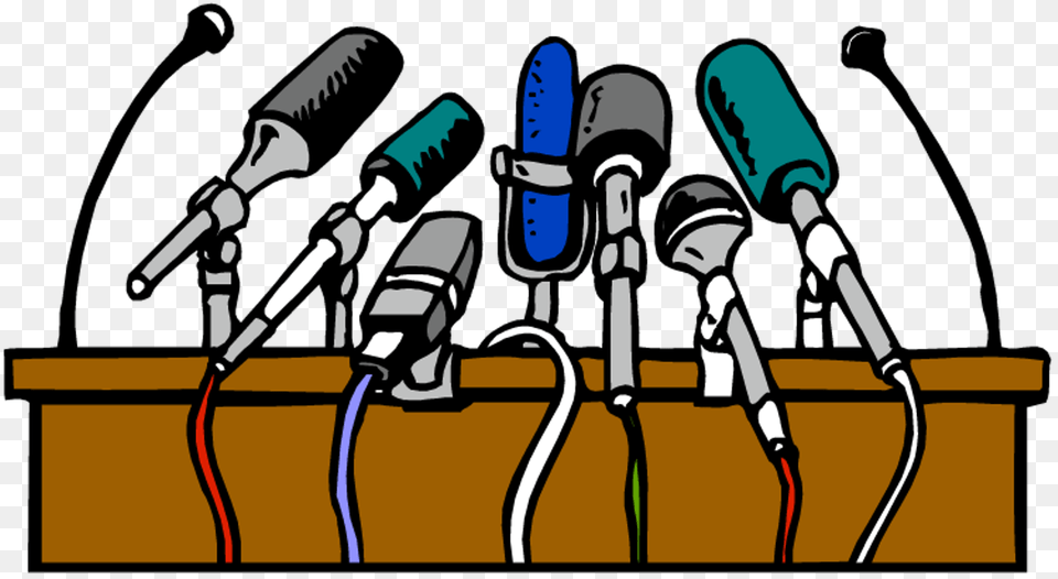 Mic Clipart Press, Electrical Device, Microphone, Crowd, Person Free Transparent Png