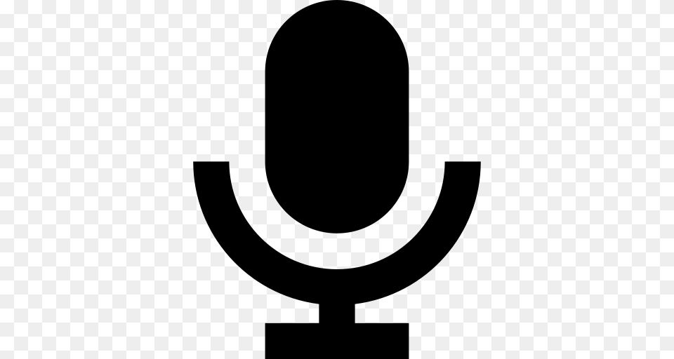 Mic Microphone Radio Mic Icon With And Vector Format, Gray Free Png Download