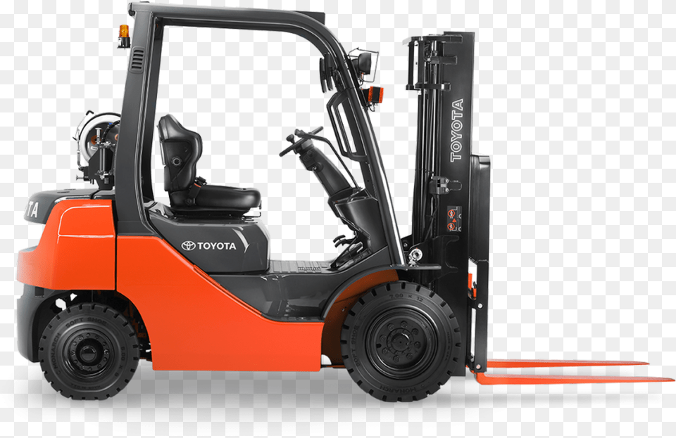 Mic Pneumatic Forklift Toyota Forklift, Machine, Wheel, Device, Grass Free Png