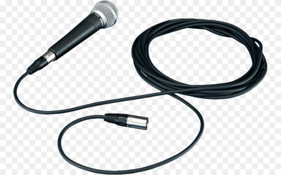 Mic With Cable, Electrical Device, Microphone Png Image