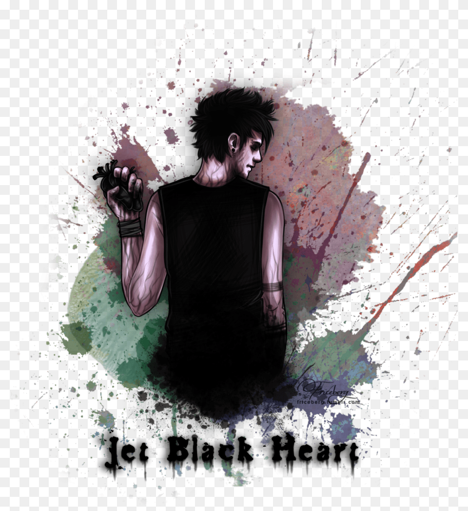 Michael Clifford Black Heart, Adult, Body Part, Person, Hand Free Png Download
