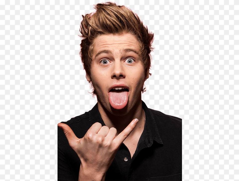 Michael Clifford Transparent Signature Luke Hemmings Hot Photoshoot, Adult, Surprised, Portrait, Photography Png