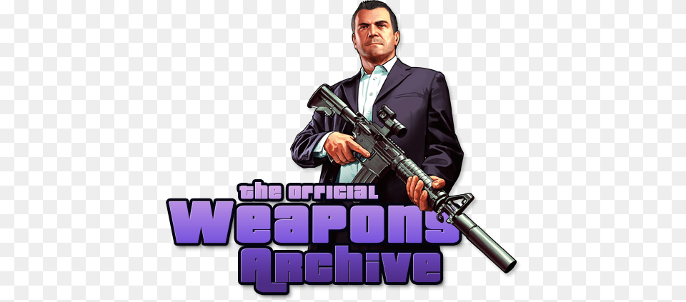 Michael Gta 5 Michael Gta 5 Gta V Weapons Information Grand Theft Auto, Firearm, Gun, Rifle, Weapon Png