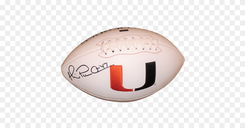 Michael Irvin Autographed American Football, Ball, Rugby, Rugby Ball, Sport Png