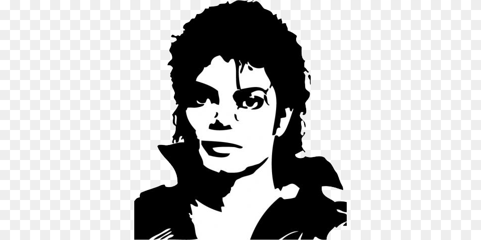 Michael Jackson, Stencil, Silhouette, Adult, Person Png Image