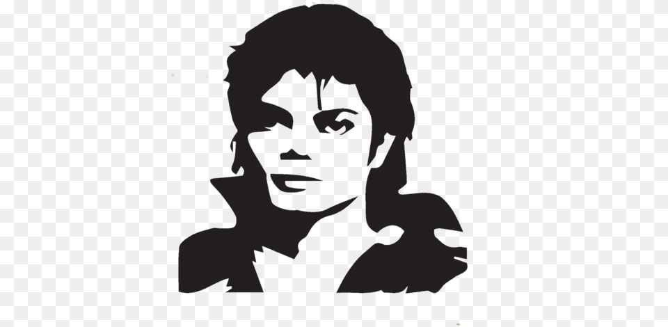Michael Jackson Black And White Head Portrait Custom Ideas, Silhouette, Stencil, Adult, Male Free Transparent Png