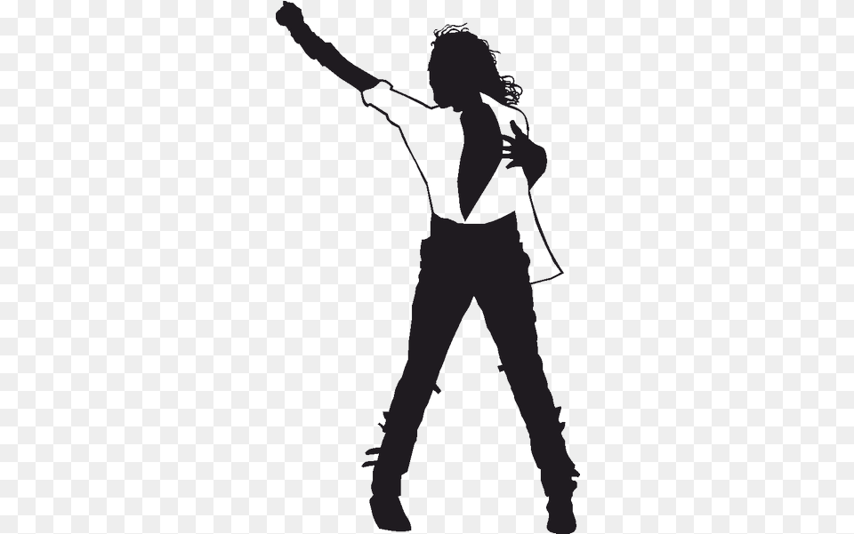 Michael Jackson S Moonwalker Bad Silhouette Art Wall Dancing Michael Jackson Silhouette, Person, Sword, Weapon, Walking Png