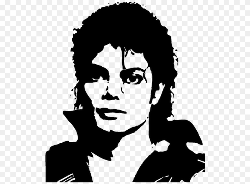 Michael Jackson S This Is It Silhouette Stencil Michael Jackson Face, Photography, Head, Person, Portrait Png Image