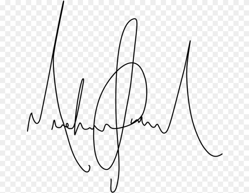 Michael Jackson Signature, Gray Free Png Download