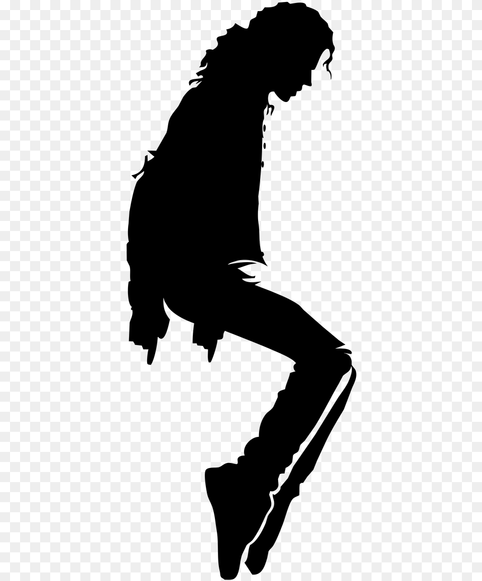 Michael Jackson Silhouette Poster, Gray Free Png