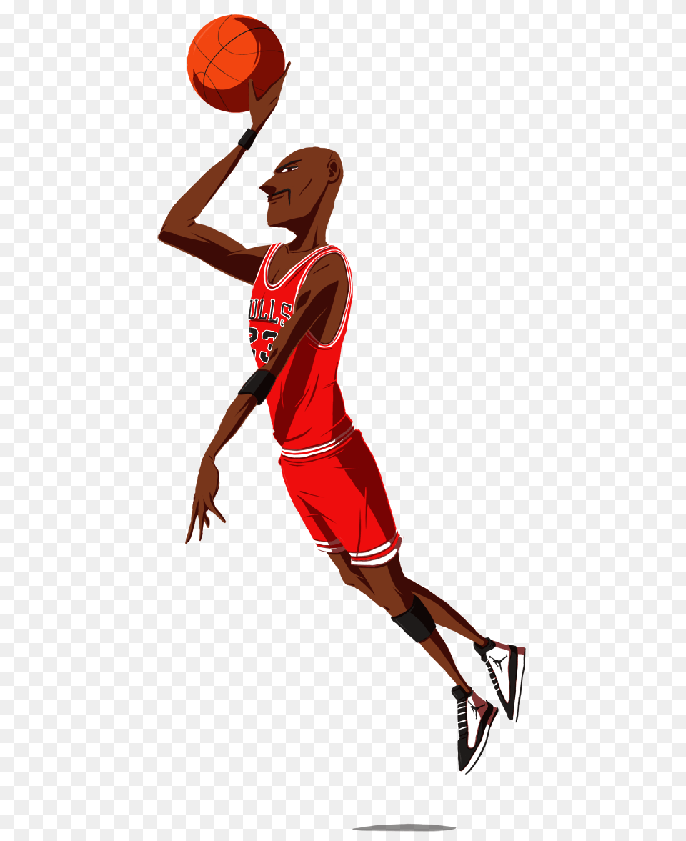 Michael Jordan, Person, Basketball, Playing Basketball, Sport Free Png Download