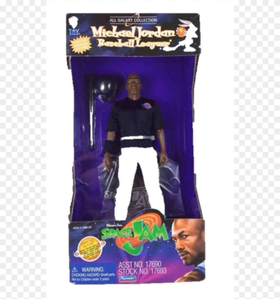 Michael Jordan Baseball Leaguer Space Jam Michael Jordan Space Jam Doll Old Toy, Adult, Male, Man, Person Png Image