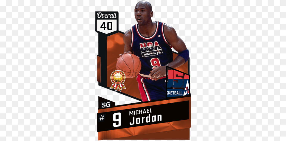 Michael Jordan Bronze Card Nba 2k17 Emerald Cards, Sport, Ball, Basketball, Basketball (ball) Free Png