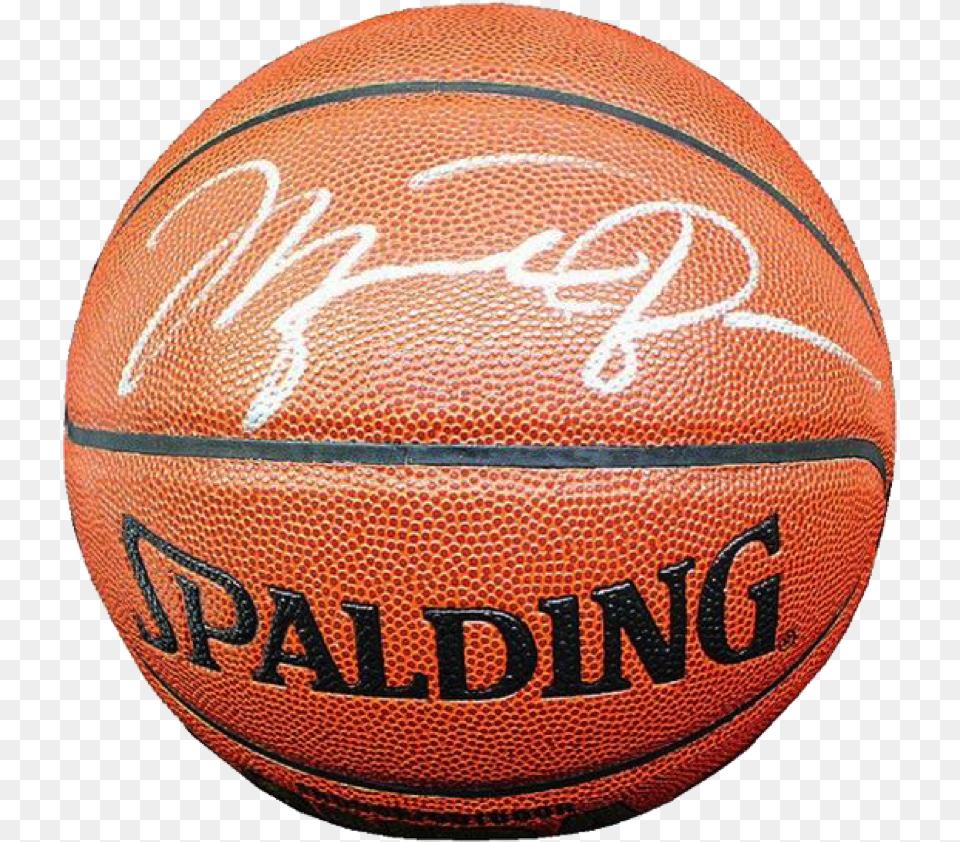 Michael Jordan Chicago Bulls Nba Authentic Autographed Spalding Basketball, Ball, Basketball (ball), Sport Png Image