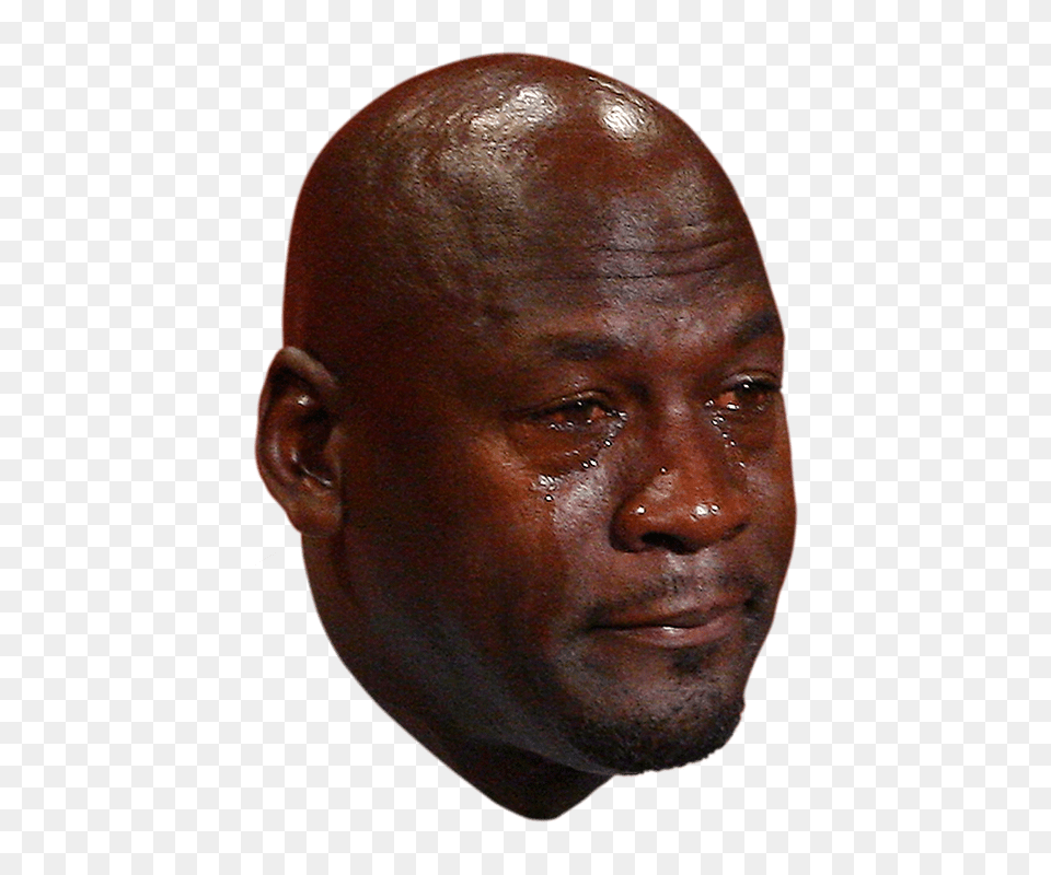 Michael Jordan Crying Face, Portrait, Photography, Head, Person Free Png