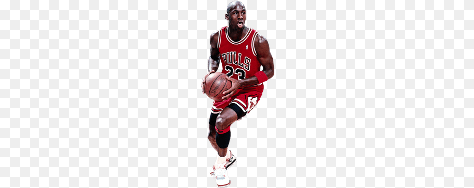 Michael Jordan Dribbling Michael Jordan, Adult, Person, Man, Male Free Transparent Png