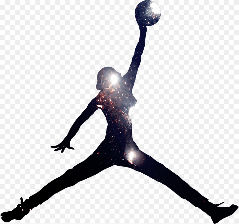 Michael Jordan Logo Hd Jordan Brand Classic Logo, Lighting, Dancing, Leisure Activities, Person Free Png Download