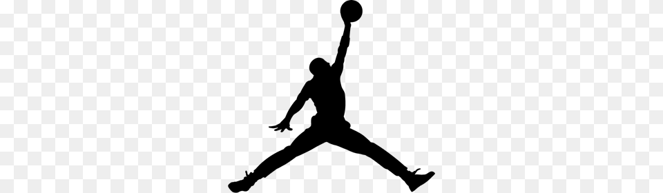 Michael Jordan Logo Vector, Gray Free Transparent Png
