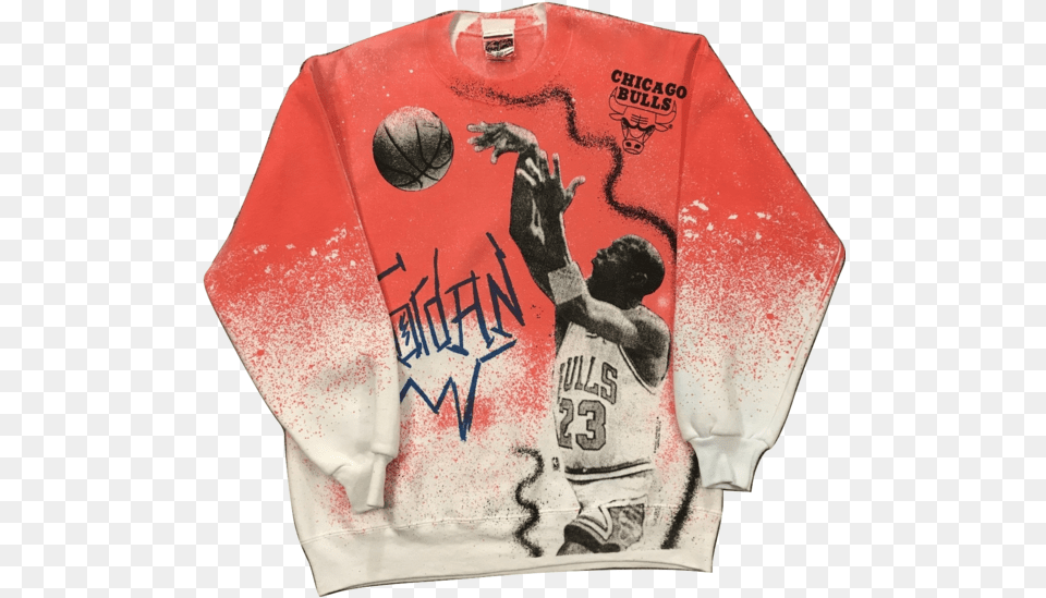 Michael Jordan Magic Johnson, T-shirt, Clothing, Sweater, Knitwear Png Image