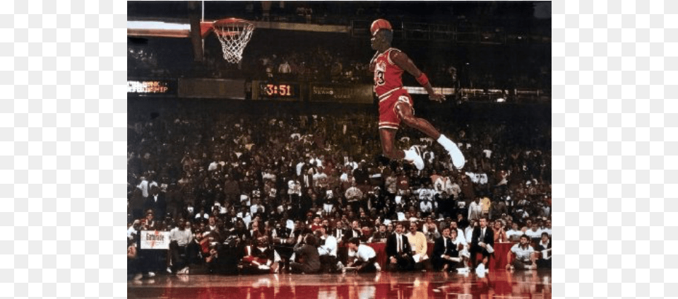 Michael Jordan Mid Air, Basketball, Basketball Game, Sport, Adult Png Image