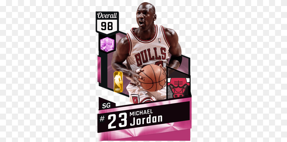 Michael Jordan Pinkdiamond Card Pink Diamond Kevin Love, Advertisement, Poster, Sport, Ball Free Png