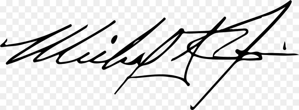Michael Jordan Signature Famous Signature, Gray Free Transparent Png