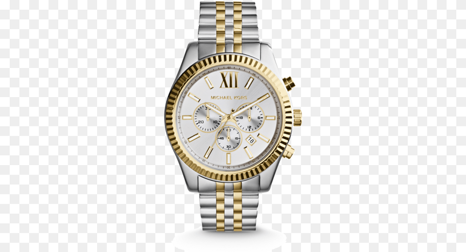 Michael Kors Gold Silver, Arm, Body Part, Person, Wristwatch Free Png
