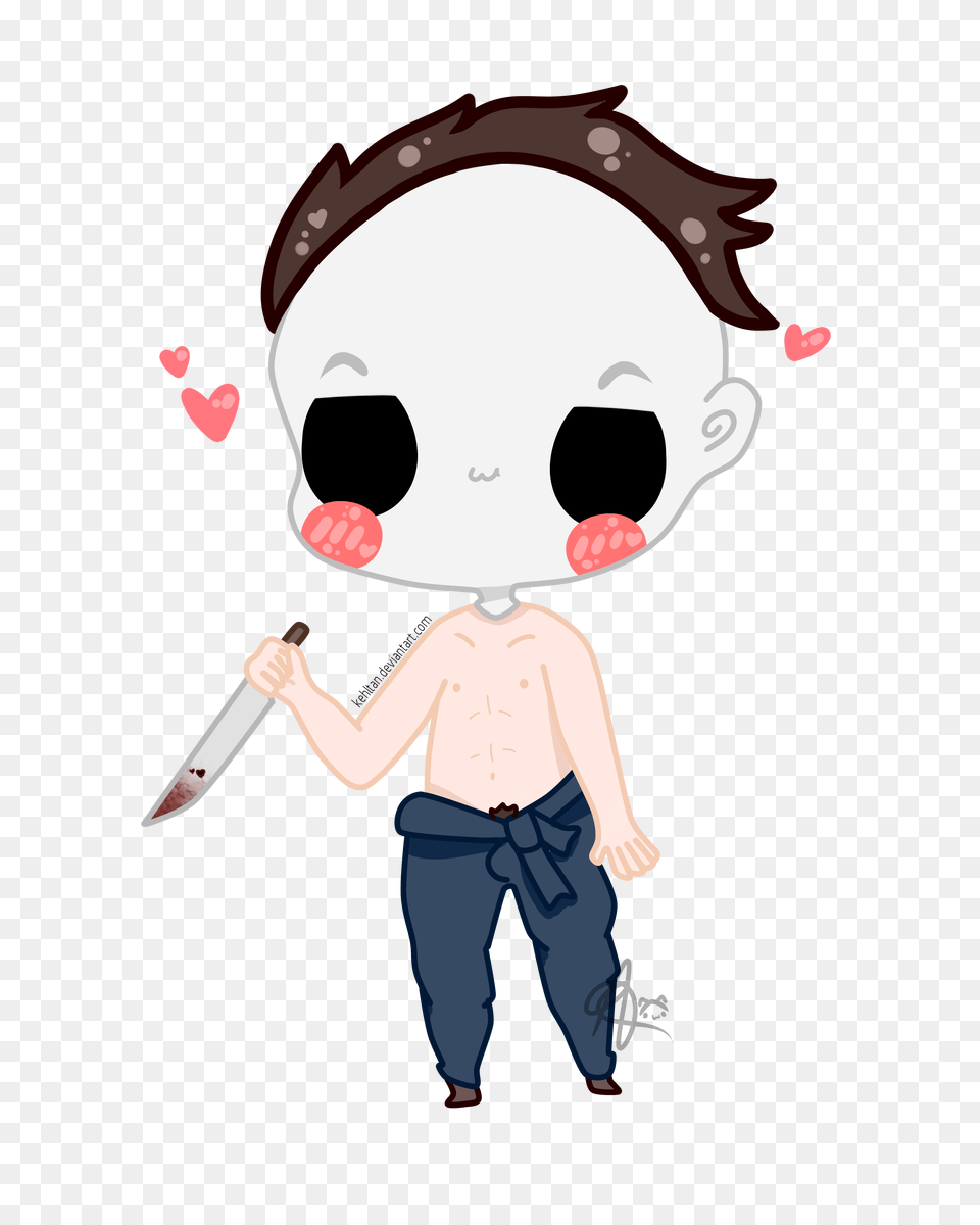 Michael Myers Chibi Deadbydaylight, Clothing, Pants, Book, Comics Free Png