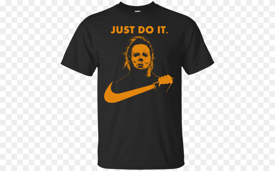 Michael Myers Halloween Just Do It Shirt Shopping Clothing Online, T-shirt, Face, Head, Person Free Transparent Png