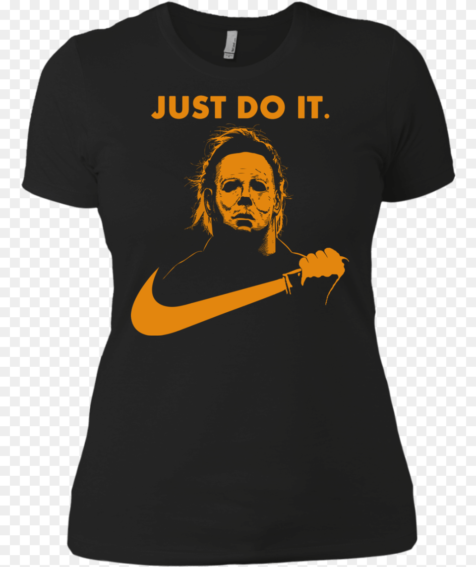 Michael Myers Halloween Just Do It Tshirt Vneck Tank Michael Myers Just Do, Clothing, Long Sleeve, Sleeve, T-shirt Free Transparent Png