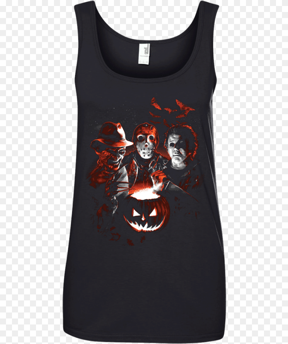 Michael Myers Jason Voorhees Freddy Krueger Halloween New Kids On The Block Outfit Woman, Tank Top, Clothing, T-shirt, Adult Free Png Download