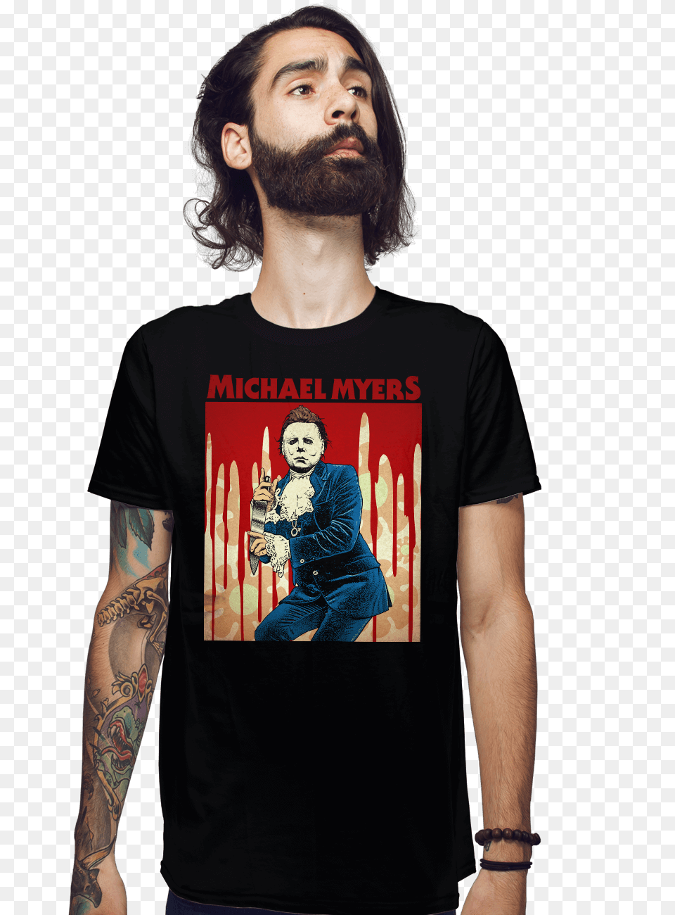 Michael Myers The Worlds Favorite Shirt Shop Shirtpunch, Tattoo, Clothing, T-shirt, Skin Png Image