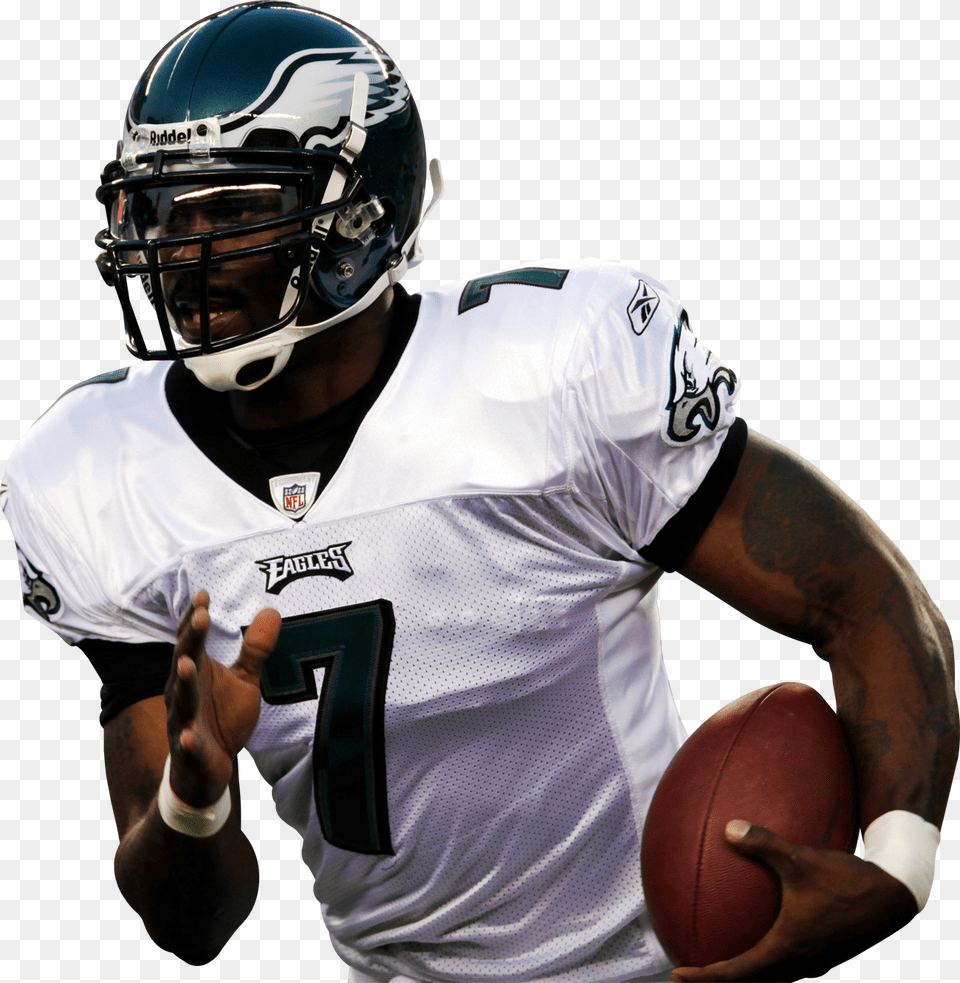 Michael Vick Eagles Touchdown, Sport, Helmet, Football Helmet, Football Free Png Download