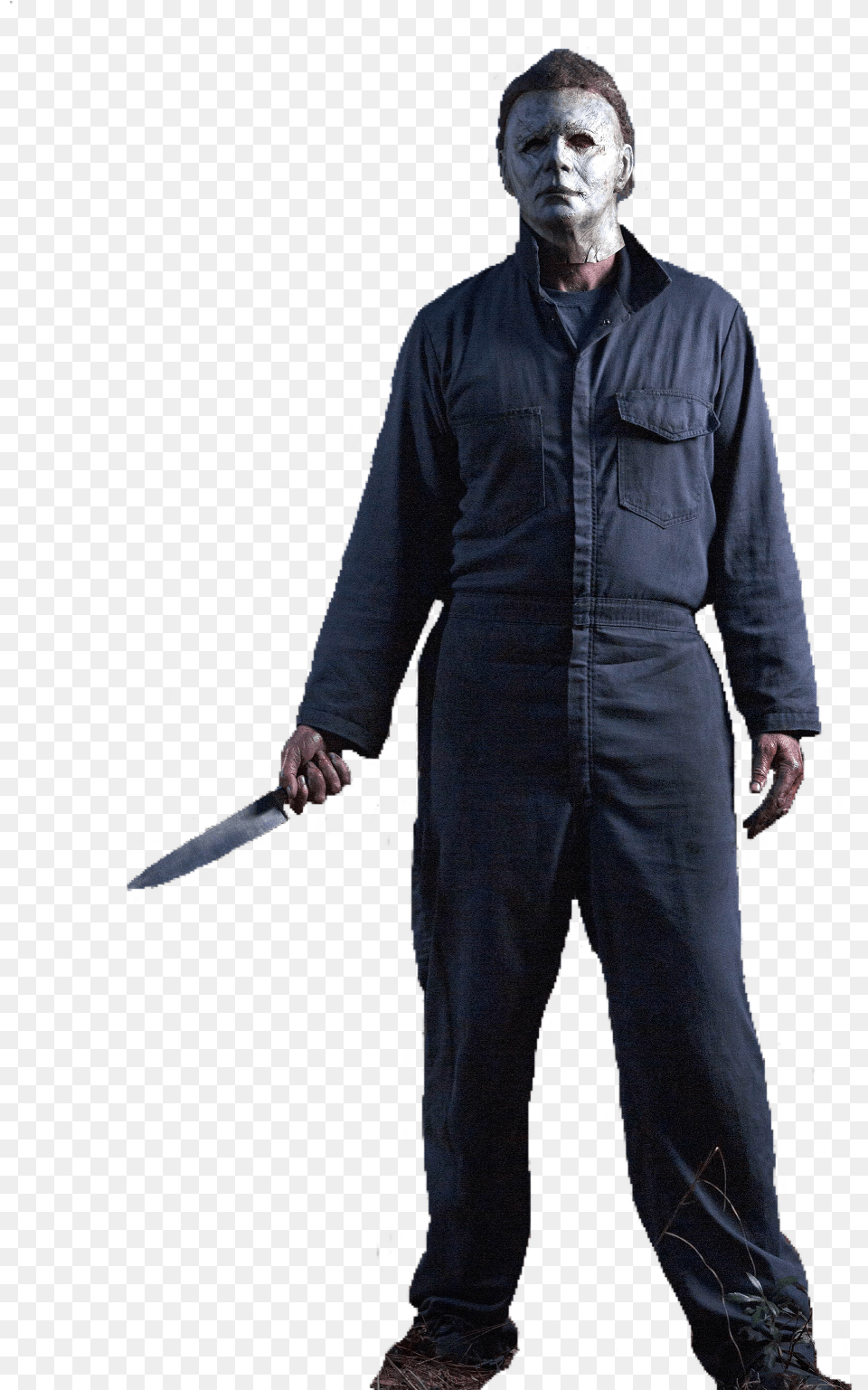 Michaelmyers Halloween Horror Freetoedit Standing, Weapon, Sword, Person, Man Free Transparent Png