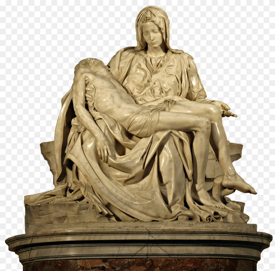 Michelangelo S Pieta 5450 Cut Out Saint Peter39s Basilica Piet, Art, Adult, Wedding, Person Free Png Download