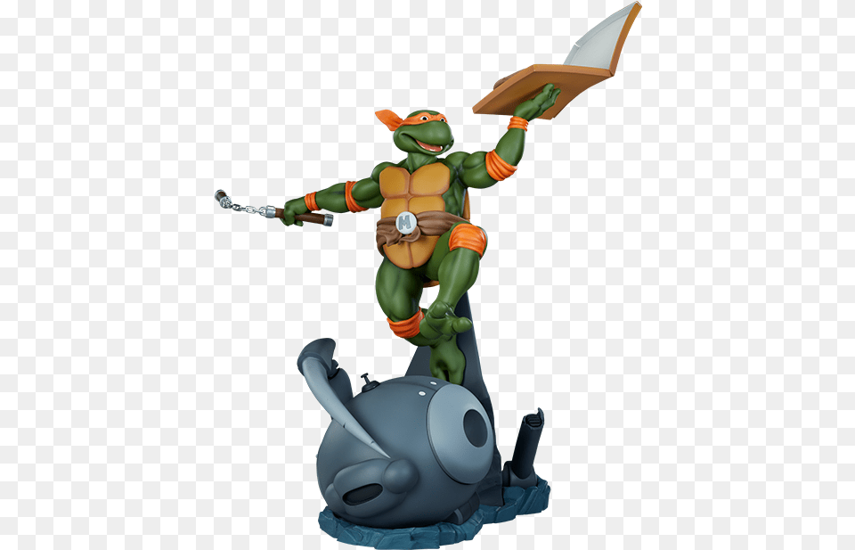 Michelangelo Statue By Pcs Collectibles Michelangelo Tmnt, Robot, Cartoon, Animal, Bee Free Png