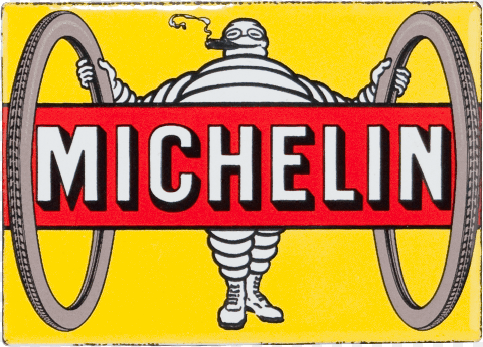 Michelin Pneu Velo Plaque Emaillee Bombee Michelin, Logo, Alcohol, Beer, Beverage Png Image