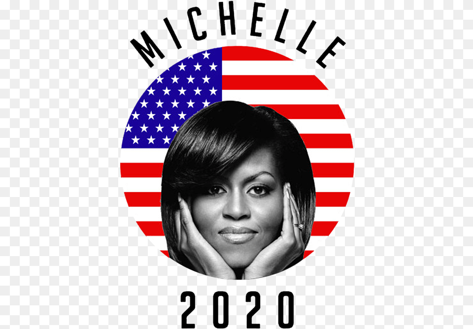 Michelle Obama 2020 Baby Onesie Michelle Obama Black And White, Adult, Portrait, Photography, Person Free Transparent Png