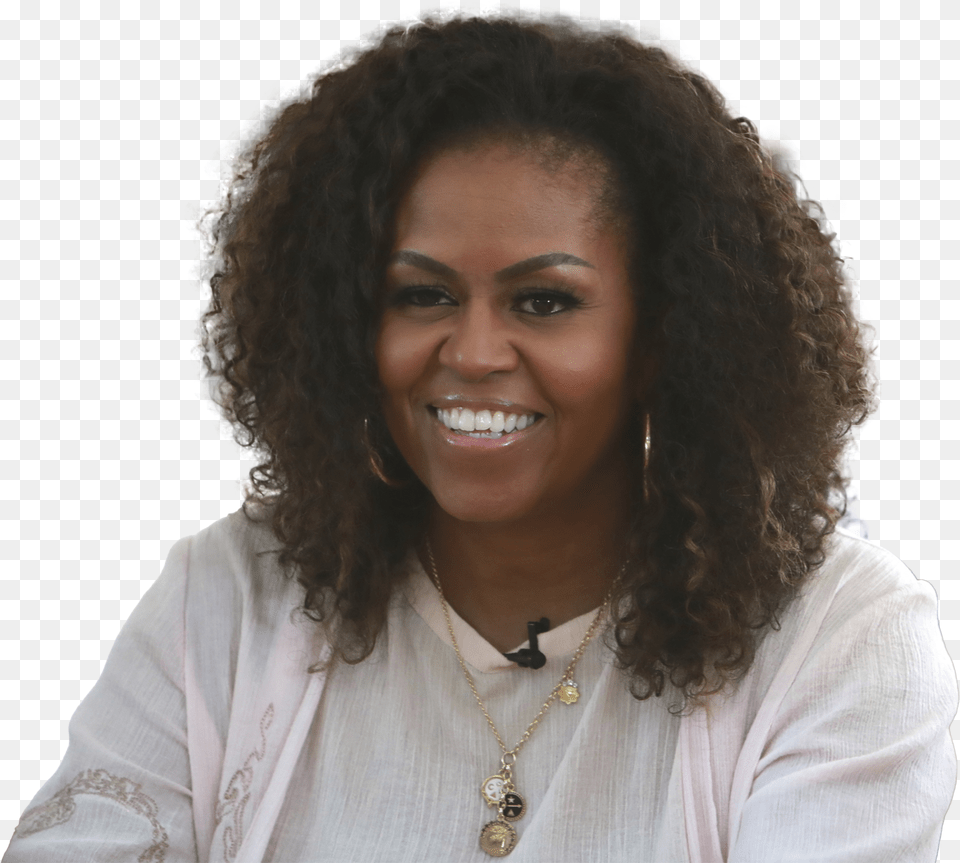 Michelle Obama, Woman, Person, Portrait, Smile Png Image